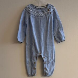 Baby Fair Isle Knitted Romper